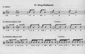 PAS Rudiments 31, 32 and 33