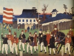 Procession of Foreigners at Yokohama (detail),1861;Yoshikazu, (fl. ca. 1850-70). courtesy, The Stuart Jackson Gallery, Toronto.